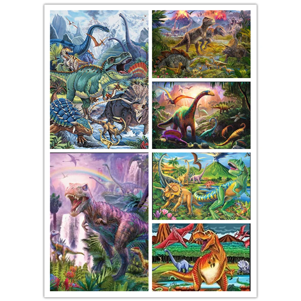 Square/Round Diamond 5D DIY Diamond Painting "Dinosaur Landscape" Embroidery Cross Stitch 5D Mosaic Animal Artist Home Decoratio
Square/Round Diamond 5D DIY Diamond Painting "Dinosaur Landscape" Embroidery Cross Stitch 5D Mosaic Animal Artist Home Decoratio