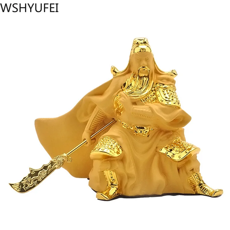 Chinese Style Fengshui Golden Guanyunchang Resin Statue Home Decor Living Room Decoration Birthday Present Ornaments Crafts
Chinese Style Fengshui Golden Guanyunchang Resin Statue Home Decor Living Room Decoration Birthday Present Ornaments Crafts
