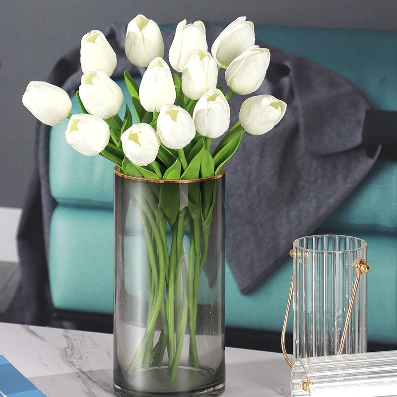 Home Garden Tulip Artificial Flower Colorful Bouquet Fake Flower Wedding Party Decorations Exquisite Tulips 10PCS
Home Garden Tulip Artificial Flower Colorful Bouquet Fake Flower Wedding Party Decorations Exquisite Tulips 10PCS