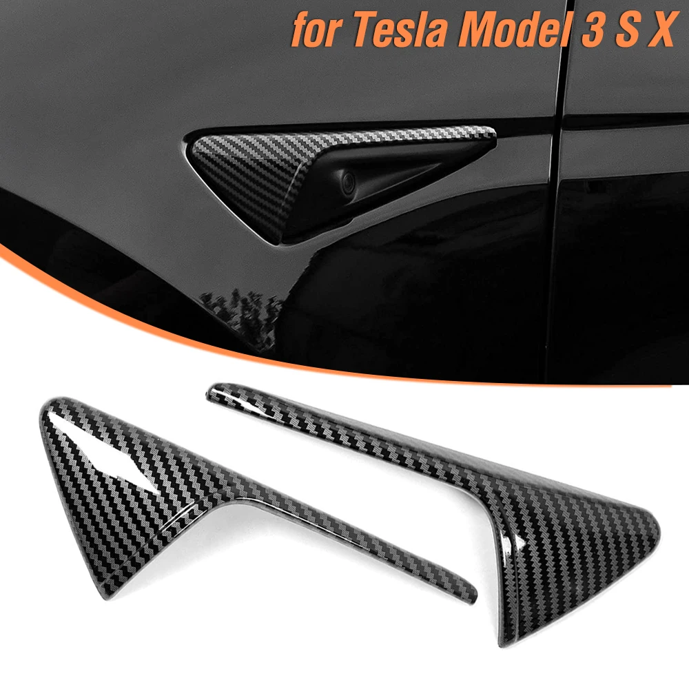 For Tesla Model 3 S X Side Camera Cover Imitation Carbon Fiber Protection Indicator Cap Trim for Tesla Model Three Accessories
For Tesla Model 3 S X Side Camera Cover Imitation Carbon Fiber Protection Indicator Cap Trim for Tesla Model Three Accessories