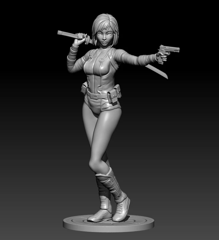1/24 75mm 1/18 100mm Resin Model Female Girl Warrior Figure Sculpture Unpainted No Color RW-369
1/24 75mm 1/18 100mm Resin Model Female Girl Warrior Figure Sculpture Unpainted No Color RW-369