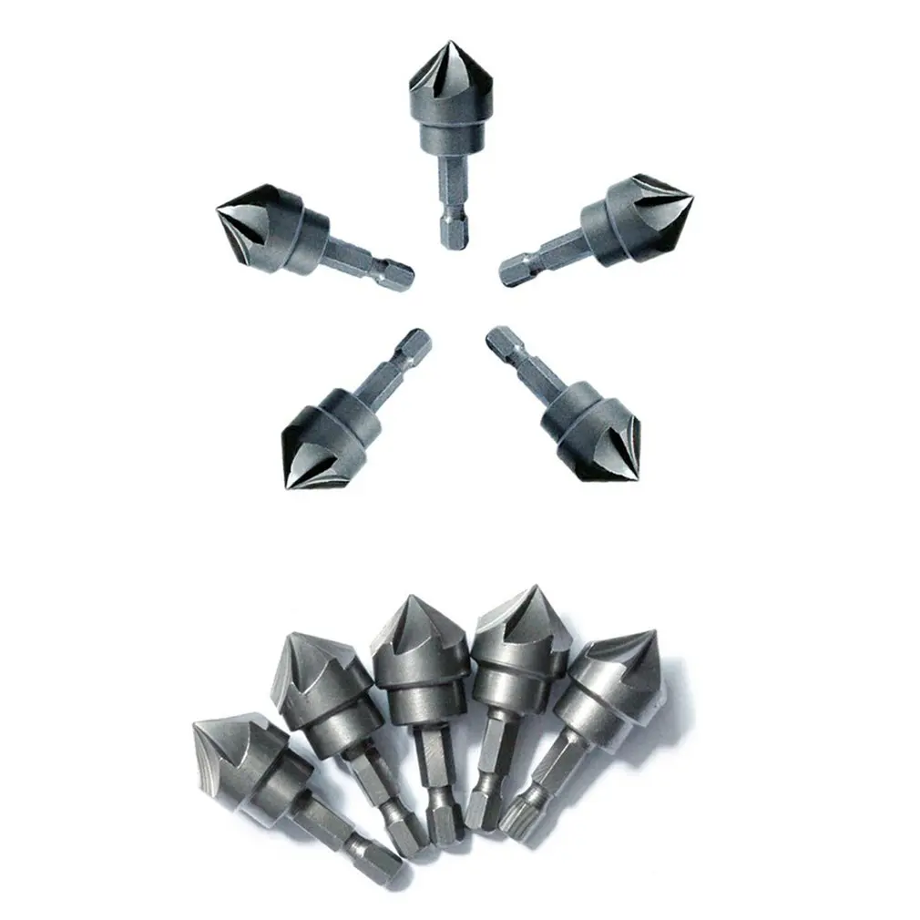 10pcs Six-blade Hexagonal Handle Chamfering Device Milling Cutter Countersink Drill Woodworking Hole Opener 90 Degree Bevel
10pcs Six-blade Hexagonal Handle Chamfering Device Milling Cutter Countersink Drill Woodworking Hole Opener 90 Degree Bevel