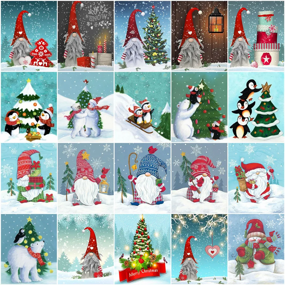 HUACAN Coloring By Numbers Santa Claus Paint By Numbers Cartoon Christmas Gift Drawing On Canvas Home Decoration DIY Frame
HUACAN Coloring By Numbers Santa Claus Paint By Numbers Cartoon Christmas Gift Drawing On Canvas Home Decoration DIY Frame