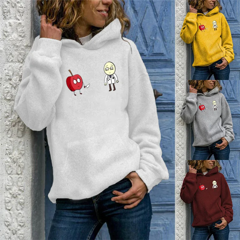 Women's Cute Printing Hooded Female Thicken Warm Hoodies Lady Autumn Tops Sweatshirts
Women's Cute Printing Hooded Female Thicken Warm Hoodies Lady Autumn Tops Sweatshirts