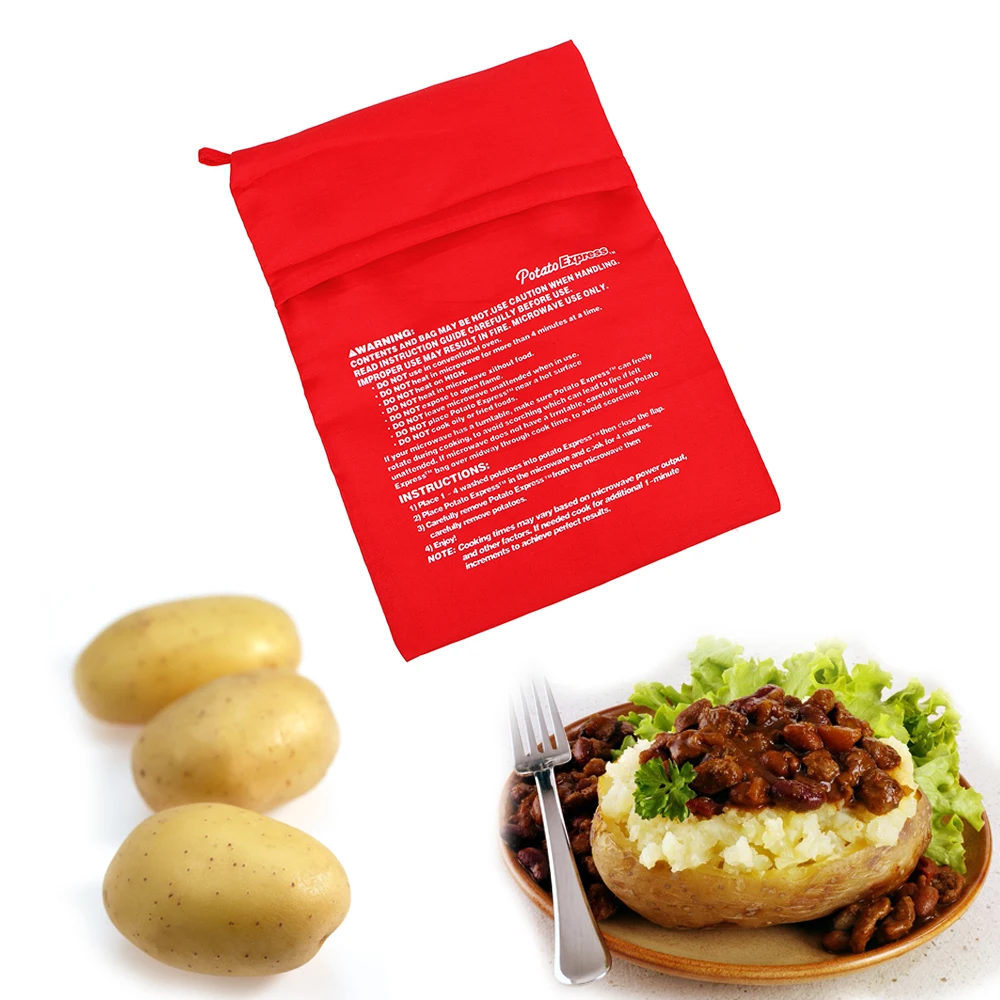 Quick Fast Baked Potatoes Rice Pocket Microwave Baking Potatoes Bag Easy To Cook Steam Pocket Washable Cooker Bag Dropshipping
Quick Fast Baked Potatoes Rice Pocket Microwave Baking Potatoes Bag Easy To Cook Steam Pocket Washable Cooker Bag Dropshipping
