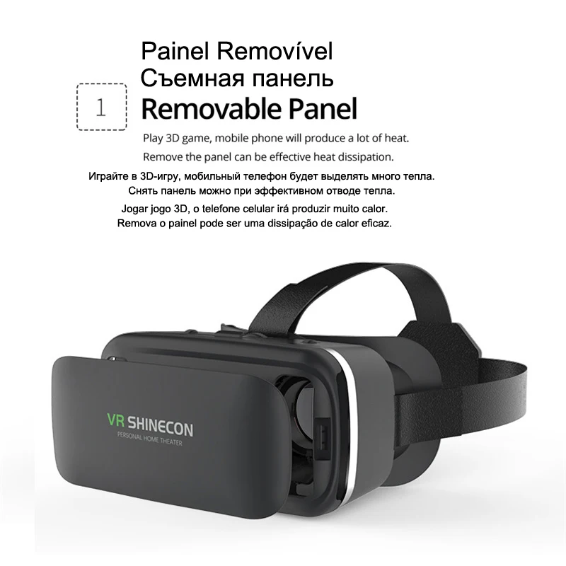 Очки виртуальной реальности VR Shinecon 6 0 3D очки гарнитура шлем для смартфона Viar