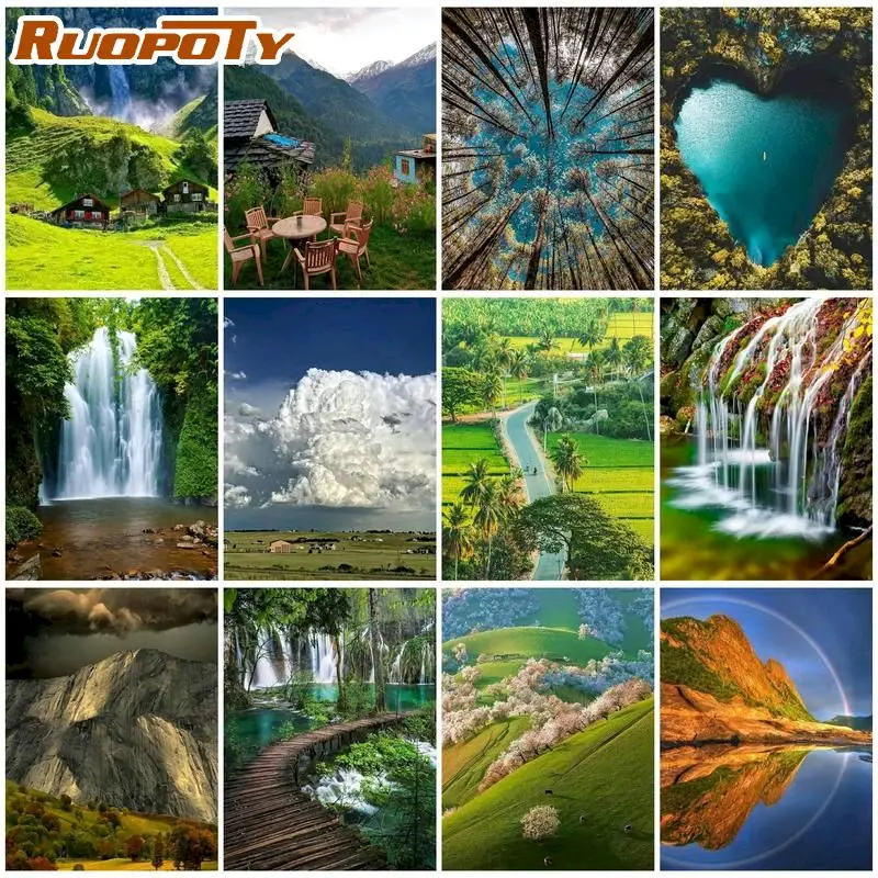 RUOPOTY Landscape Painting By Numbers For Adults Handpainted Paintings by numbers For adult and Child On Canvas
RUOPOTY Landscape Painting By Numbers For Adults Handpainted Paintings by numbers For adult and Child On Canvas