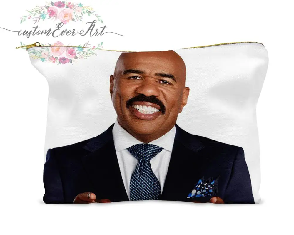 Steve Harvey cosmetic bag personalized small makeup bag funny makeup organizer toiletry bag zipper pouch
Steve Harvey cosmetic bag personalized small makeup bag funny makeup organizer toiletry bag zipper pouch
