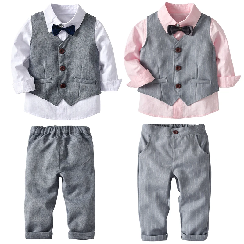 2021 Autumn Baby Boy Clothing Sets Formal Children Outfits Gentleman Kids Clothes Suits Dress Clothing 4 PCS Toddler Boy Uniform
2021 Autumn Baby Boy Clothing Sets Formal Children Outfits Gentleman Kids Clothes Suits Dress Clothing 4 PCS Toddler Boy Uniform