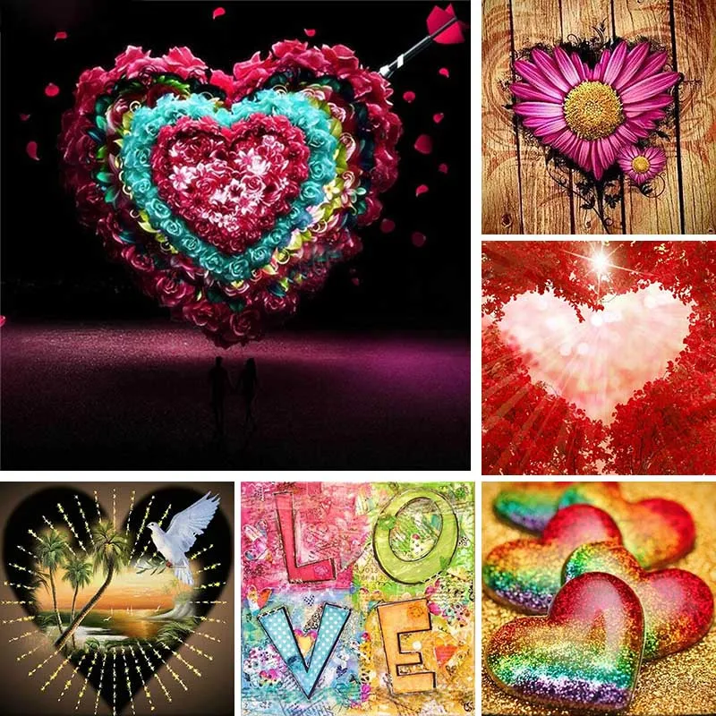 Heart Diamond Painting Love Flower Diamond Embroidery Scenery Square Full Drill 5D DIY Diamond Mosaic Art Home Decoration X5
Heart Diamond Painting Love Flower Diamond Embroidery Scenery Square Full Drill 5D DIY Diamond Mosaic Art Home Decoration X5