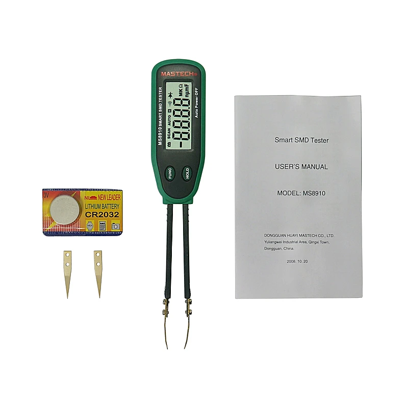 Mastech MS8910 Smart SMD RC Resistance Capacitance Diode Tester LCD display Multi Meter
Mastech MS8910 Smart SMD RC Resistance Capacitance Diode Tester LCD display Multi Meter