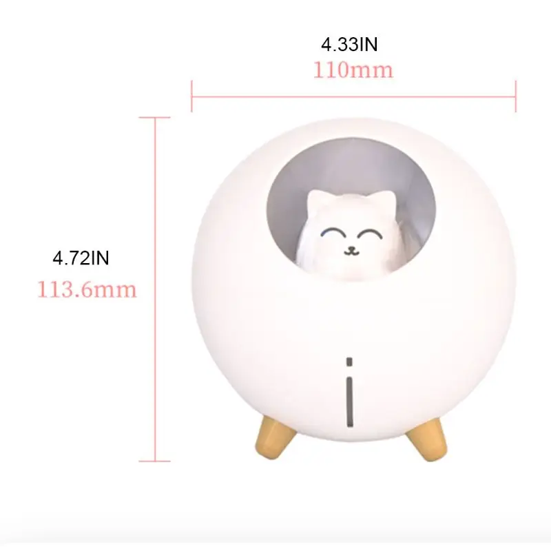 260ML Air Humidifier Aroma Essential Oil Diffuser for Home Car USB Fogger Mist Maker with LED Night Lamp
260ML Air Humidifier Aroma Essential Oil Diffuser for Home Car USB Fogger Mist Maker with LED Night Lamp