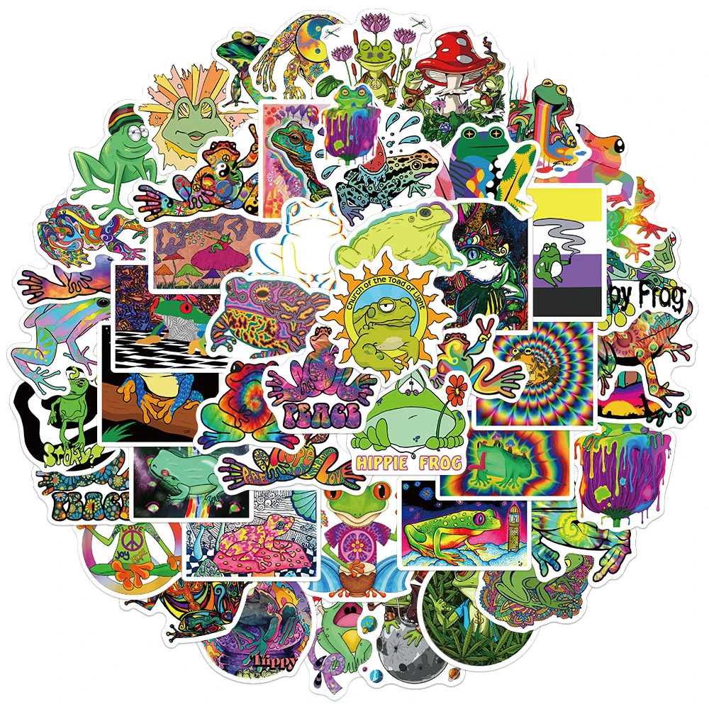 10/30/50pcs Psychedelic Frog Graffiti Stickers Laptop Guitar Bicycle Computer Phone Helmet Cool Waterproof Sticker Decals Toys
10/30/50pcs Psychedelic Frog Graffiti Stickers Laptop Guitar Bicycle Computer Phone Helmet Cool Waterproof Sticker Decals Toys