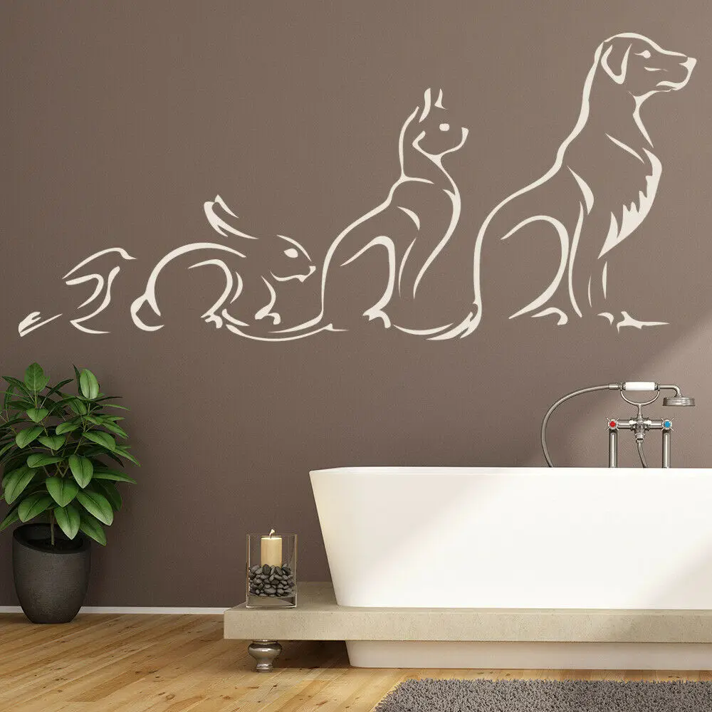 Animals Wall Decal Pet Cat Dog Rabbit Bird Art Mural Creative Kids Bedroom Nursery Pets Store Interior Decor Vinyl Stickers Q085
Animals Wall Decal Pet Cat Dog Rabbit Bird Art Mural Creative Kids Bedroom Nursery Pets Store Interior Decor Vinyl Stickers Q085