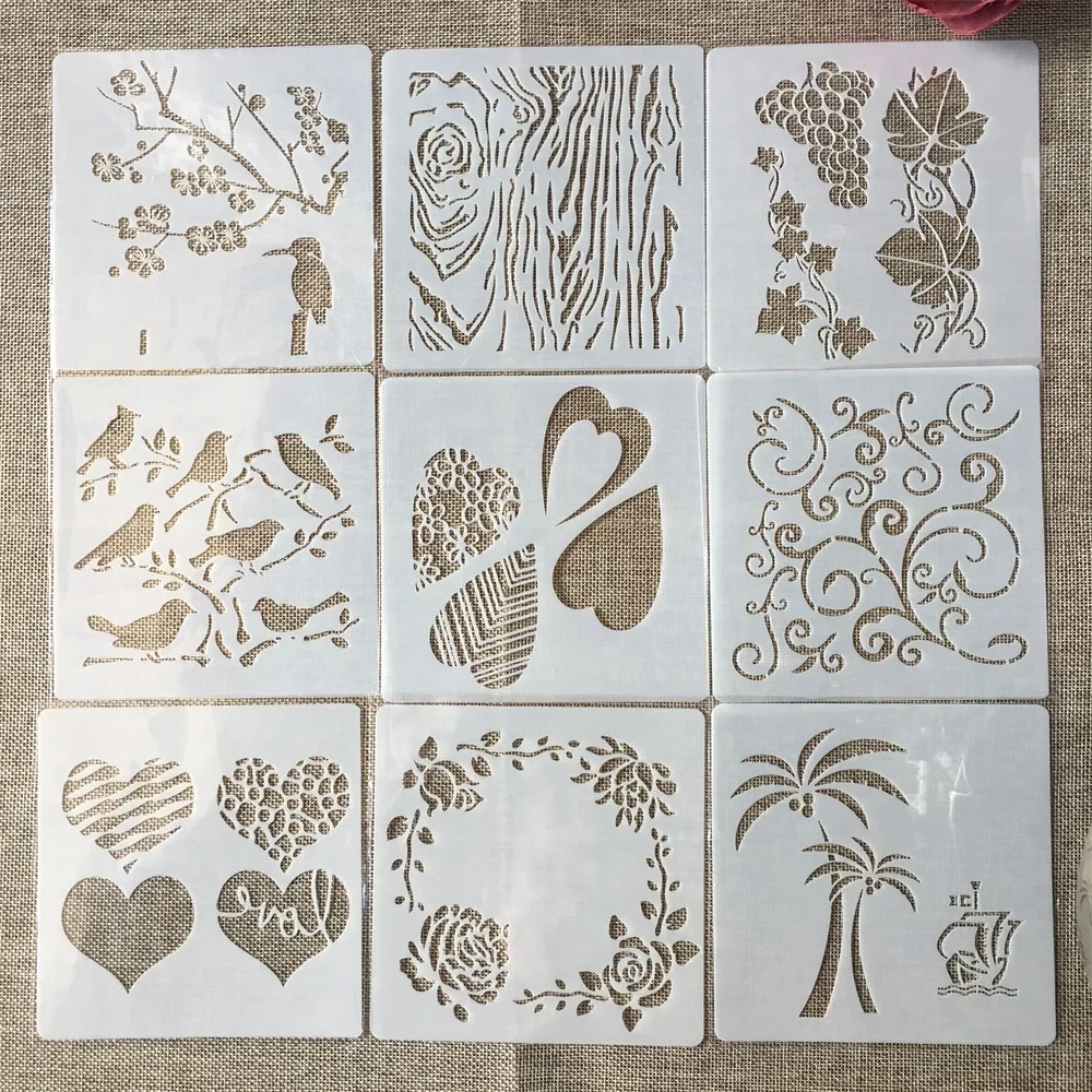 9Pcs/Set 13cm Heart Bird Wooden DIY Layering Stencils Painting Scrapbook Coloring Embossing Album Decorative Template
9Pcs/Set 13cm Heart Bird Wooden DIY Layering Stencils Painting Scrapbook Coloring Embossing Album Decorative Template