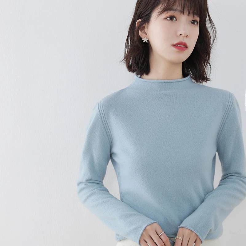 Hot Sale 100% Autralian Wool Knitted Pullovers Women Oneck Long Sleeve Soft Ladies Sweaters Standard Clothes
Hot Sale 100% Autralian Wool Knitted Pullovers Women Oneck Long Sleeve Soft Ladies Sweaters Standard Clothes