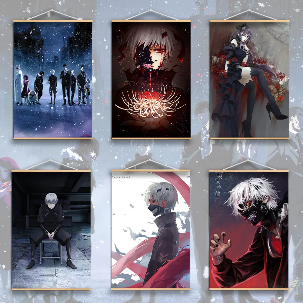 HD Printed Tokyo Ghoul Japan Anime Canvas Painting Wall Art Solid Wood Hanging Scroll Home Decor For Bedroom Ken Touka Poster
HD Printed Tokyo Ghoul Japan Anime Canvas Painting Wall Art Solid Wood Hanging Scroll Home Decor For Bedroom Ken Touka Poster