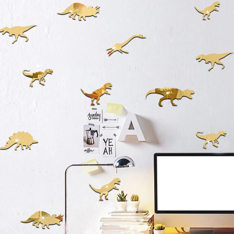 10pcs Dinosaur Acrylic 3D Mirror Wall Sticker Living Room Bedroom Mural Decal Removable Stickers Home Decoration Wall Décor
10pcs Dinosaur Acrylic 3D Mirror Wall Sticker Living Room Bedroom Mural Decal Removable Stickers Home Decoration Wall Décor