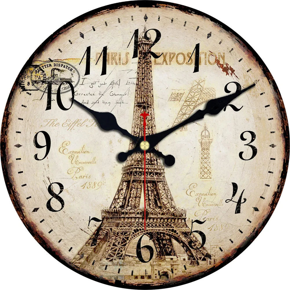 Vintage Old Paris Towel Clock Silent Arab Numerals Anolog Home Decor Saat Wall Art Large Clock No Ticking
Vintage Old Paris Towel Clock Silent Arab Numerals Anolog Home Decor Saat Wall Art Large Clock No Ticking