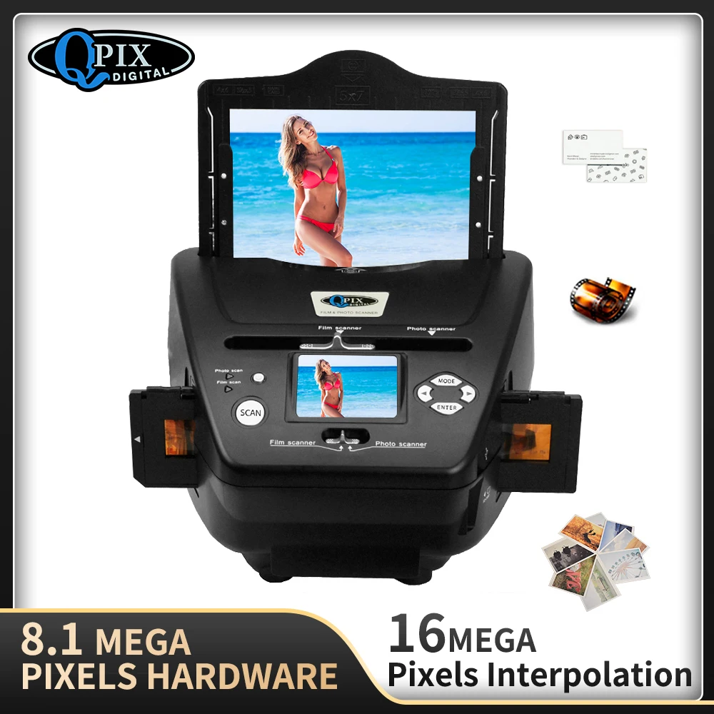 Digital Photo Film Scanner 2.4 inch 8.1 Mega Pixels 4 in 1 Scanner Convert 35mm 135 Slide Negative Scanner Name Card Scanner
Digital Photo Film Scanner 2.4 inch 8.1 Mega Pixels 4 in 1 Scanner Convert 35mm 135 Slide Negative Scanner Name Card Scanner
