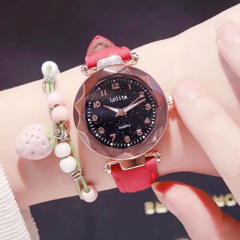 Section Dial Design Vogue Women Leather Watches Nice Starry Sky Luxury Ladies Wristwatches Simple Number Female Quartz Clock
Section Dial Design Vogue Women Leather Watches Nice Starry Sky Luxury Ladies Wristwatches Simple Number Female Quartz Clock