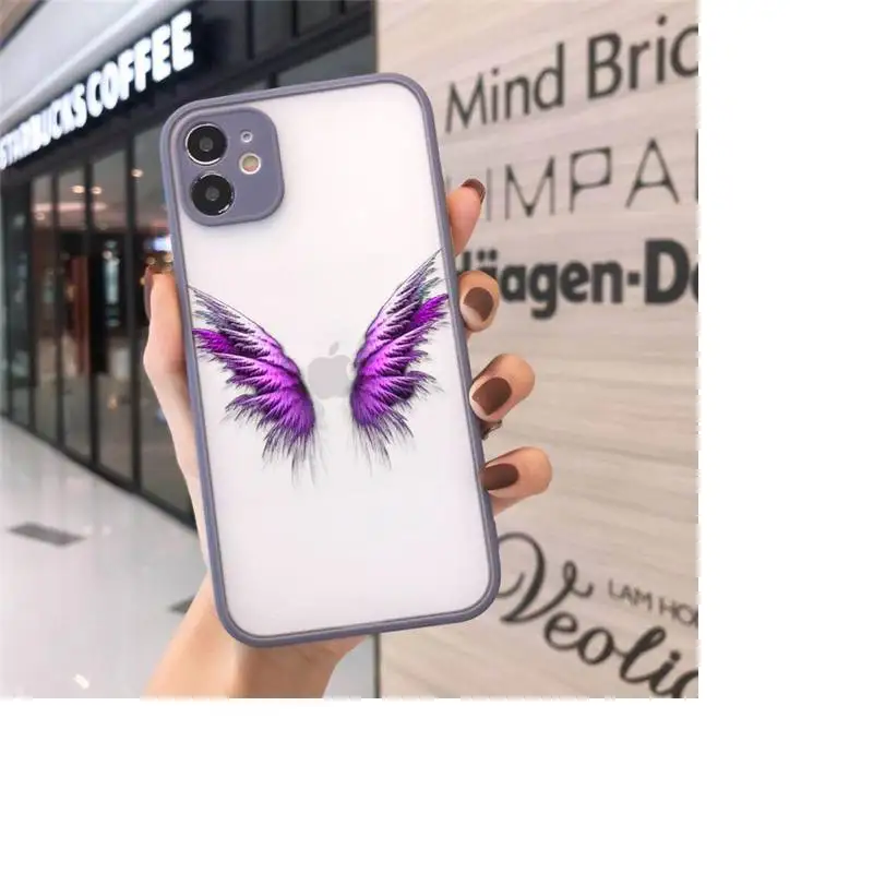 Angel colourful wings feather black Phone Cases Matte Transparent For iPhone 12 Mini 11 Pro XR XS Max 7 8 Plus
Angel colourful wings feather black Phone Cases Matte Transparent For iPhone 12 Mini 11 Pro XR XS Max 7 8 Plus