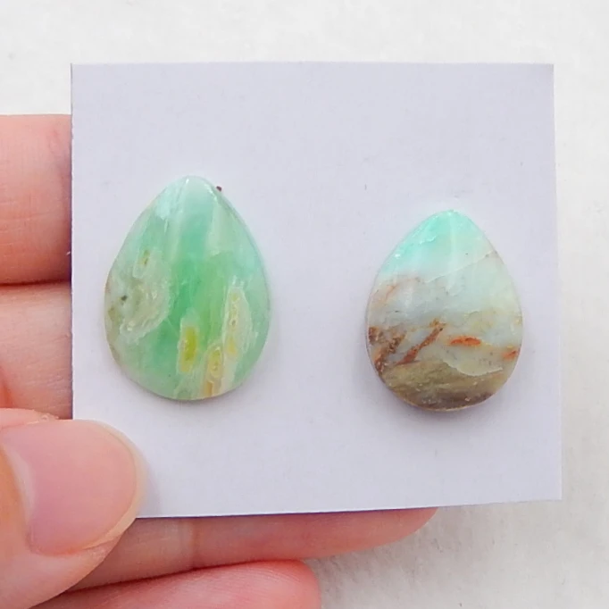 Wholesale gemstone 2 PCS Natural Blue Opal fashion jewelry necklace Cabochon beads 19x15x4mm,17x14x4mm,2.4g
Wholesale gemstone 2 PCS Natural Blue Opal fashion jewelry necklace Cabochon beads 19x15x4mm,17x14x4mm,2.4g
