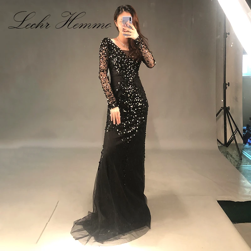 

Sexy Sequined Mermaid Prom Dresses Long Ever Pretty V-Neck Sleeveless Elegant Women Formal Party Dresses Vestidos De Gala 2020