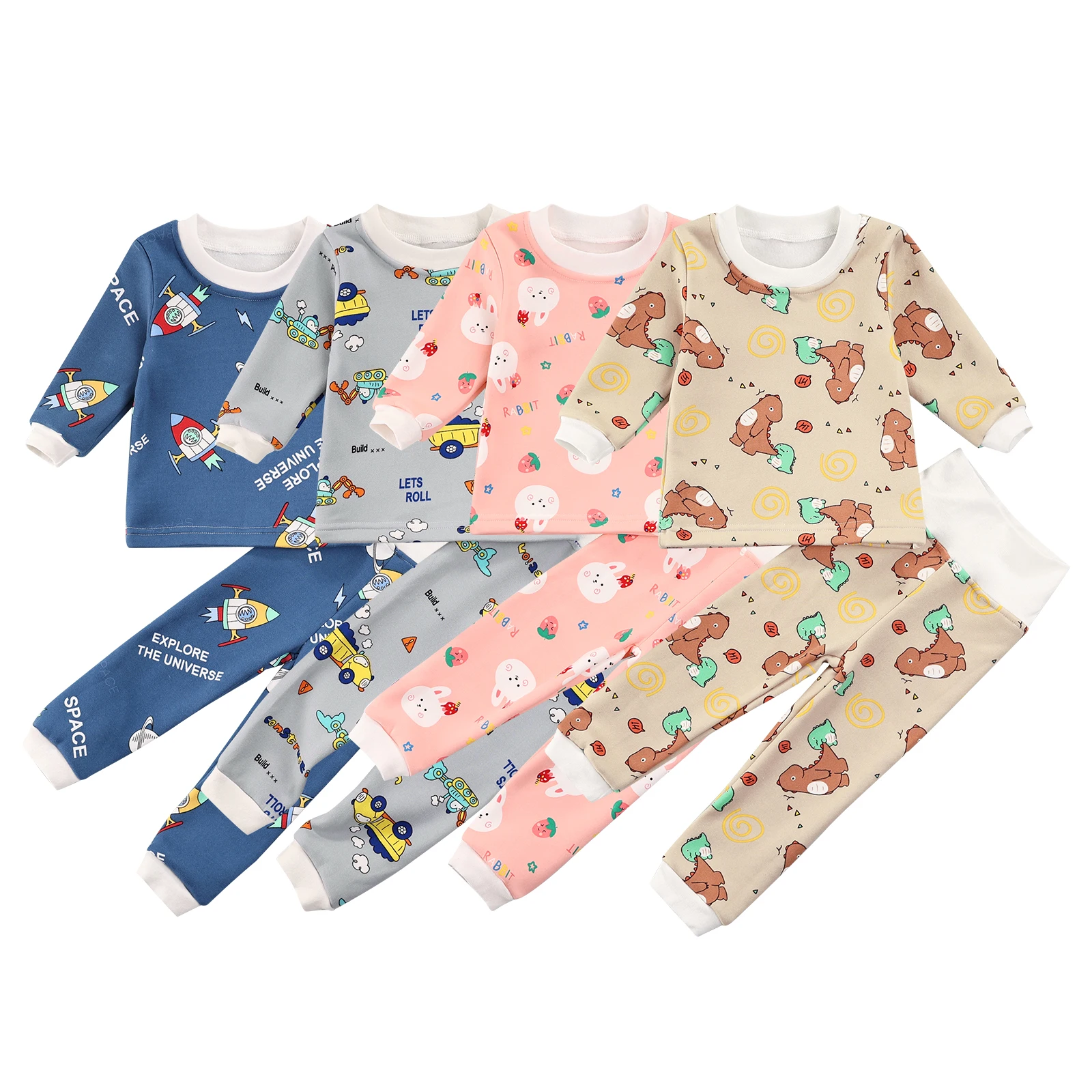 Toddler Kids Girl Boy Two-piece Pajamas Set Cartoon Printed Pattern Pullover and Elastic Waist Pants 6 Months-5 Years
Toddler Kids Girl Boy Two-piece Pajamas Set Cartoon Printed Pattern Pullover and Elastic Waist Pants 6 Months-5 Years