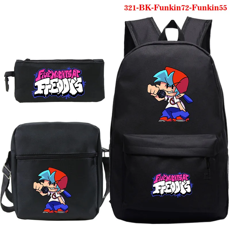 Children Mochila 3Pcs Set Friday Night Funkin School Backpack for Girls Boys School Bag Zipper Rucksack Video Game Print Bagpack
Children Mochila 3Pcs Set Friday Night Funkin School Backpack for Girls Boys School Bag Zipper Rucksack Video Game Print Bagpack
