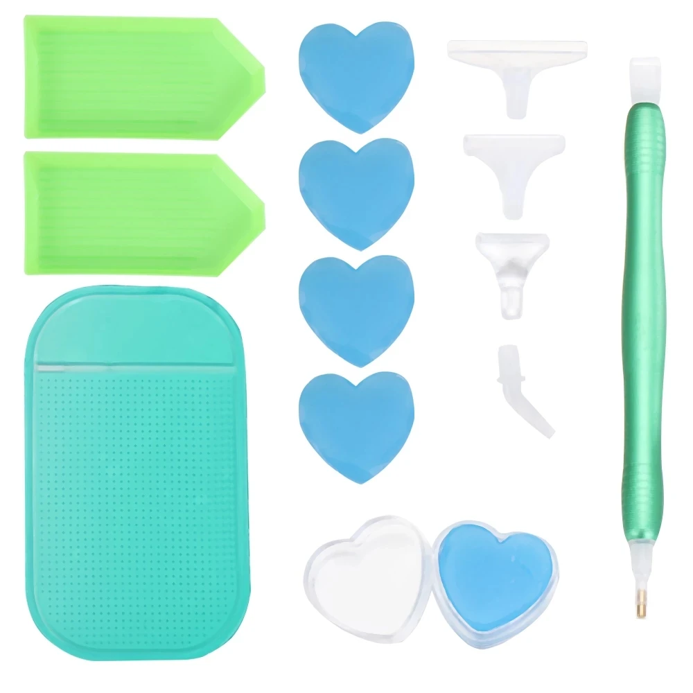 1Set New 5D Diamond Painting Tools DIY Point Drill Pens Magic Sticky Mats Crafts Kits Cross Stitch Embroidery Sewing Accessories
1Set New 5D Diamond Painting Tools DIY Point Drill Pens Magic Sticky Mats Crafts Kits Cross Stitch Embroidery Sewing Accessories
