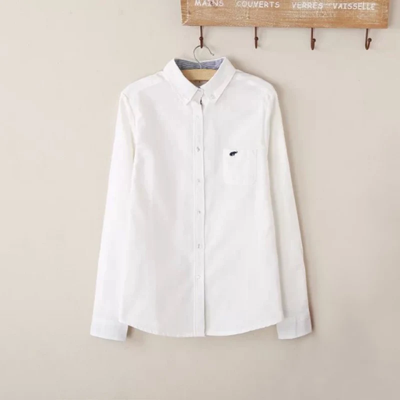 2020 Hot Sales Women Spring Summer Embroidery Turn-down Collar Shirt Long-Sleeve Loose Blouse Ladies Casual Tops 
2020 Hot Sales Women Spring Summer Embroidery Turn-down Collar Shirt Long-Sleeve Loose Blouse Ladies Casual Tops