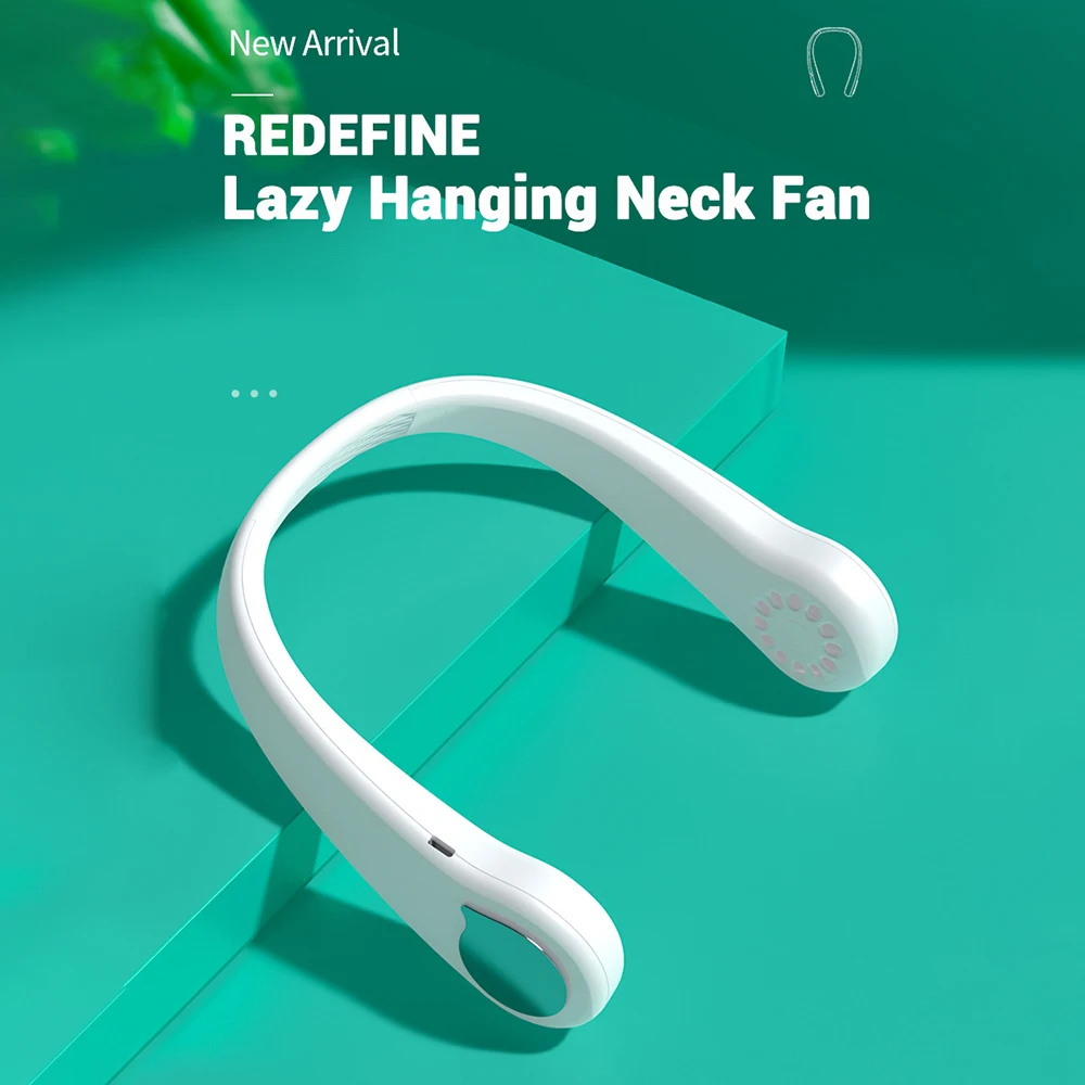 New Mini Neckband Fan USB Air Cooler Cooling Fan Wearable Neckband Fans Portable Bladeless Fan Rechargeable Leafless Hanging Fan 
New Mini Neckband Fan USB Air Cooler Cooling Fan Wearable Neckband Fans Portable Bladeless Fan Rechargeable Leafless Hanging Fan
