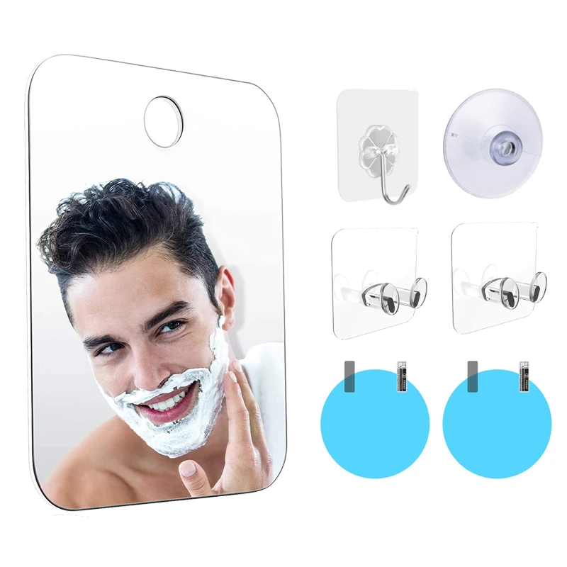 2 Style New Acrylic Anti Fog Shower Mirror Bathroom Fogless Fog Free Mirror Washroom Travel For Man Shaving Mirror With Suction
2 Style New Acrylic Anti Fog Shower Mirror Bathroom Fogless Fog Free Mirror Washroom Travel For Man Shaving Mirror With Suction