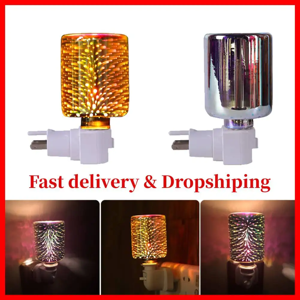 Fragrance Warmer Plug-in Safe Aromatherapy Heater Glass Wax Melt Warmer With 3D Fire-work Effect Night Light For Home Bedroom
Fragrance Warmer Plug-in Safe Aromatherapy Heater Glass Wax Melt Warmer With 3D Fire-work Effect Night Light For Home Bedroom