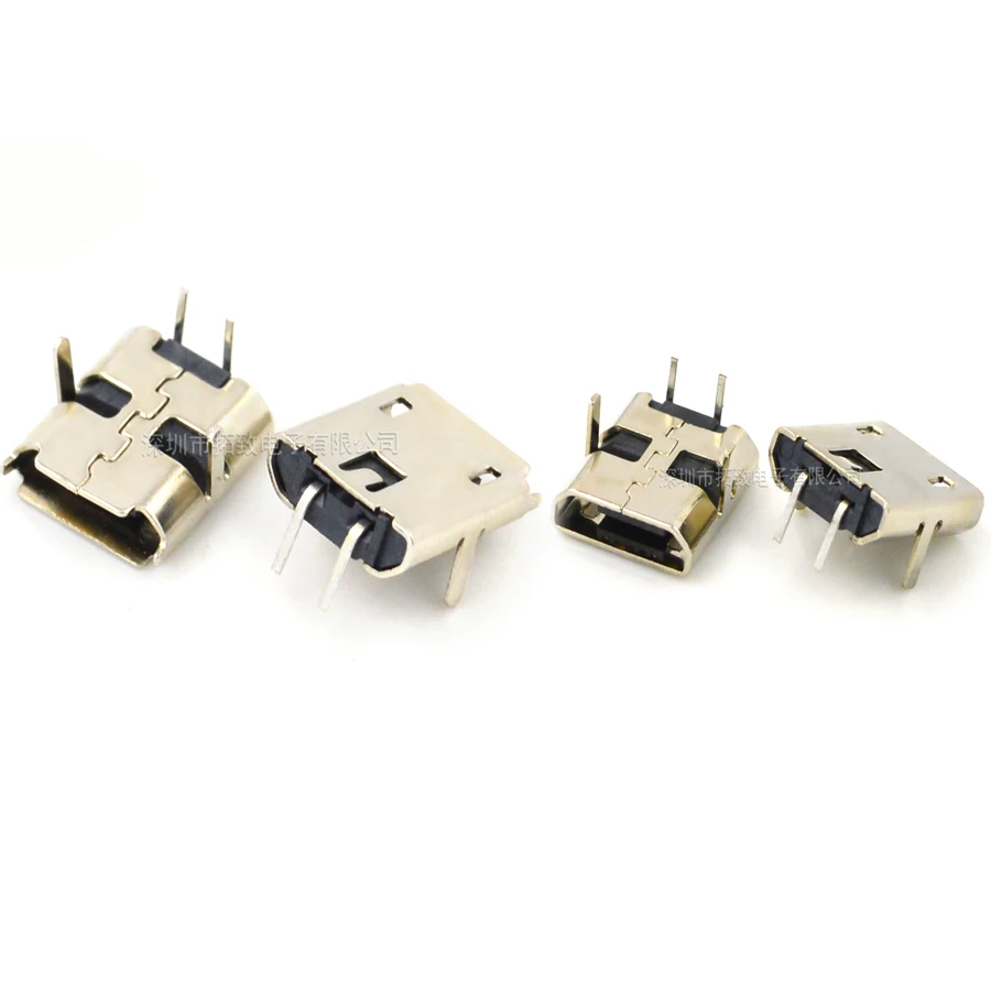 100PCS/Lot DIP Micro USB Female Jack/Socket Connector 2P 2Pin With Edge/Flat Mouth 90-Degrees For Fast-Charging
100PCS/Lot DIP Micro USB Female Jack/Socket Connector 2P 2Pin With Edge/Flat Mouth 90-Degrees For Fast-Charging