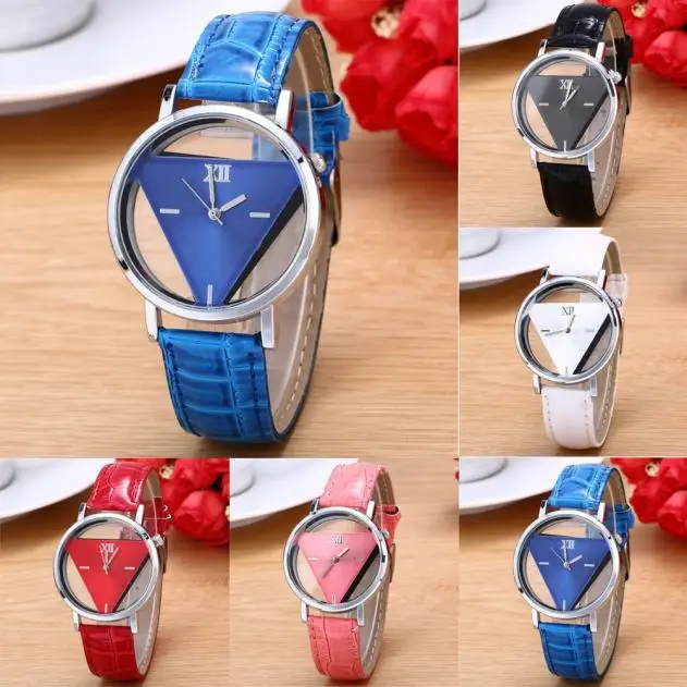 Mens Womens Unique Design Watch Unisex Quartz Wristwatches Hollowed-out Triangular Dial Black Fashion Watch Cool Watches
Mens Womens Unique Design Watch Unisex Quartz Wristwatches Hollowed-out Triangular Dial Black Fashion Watch Cool Watches