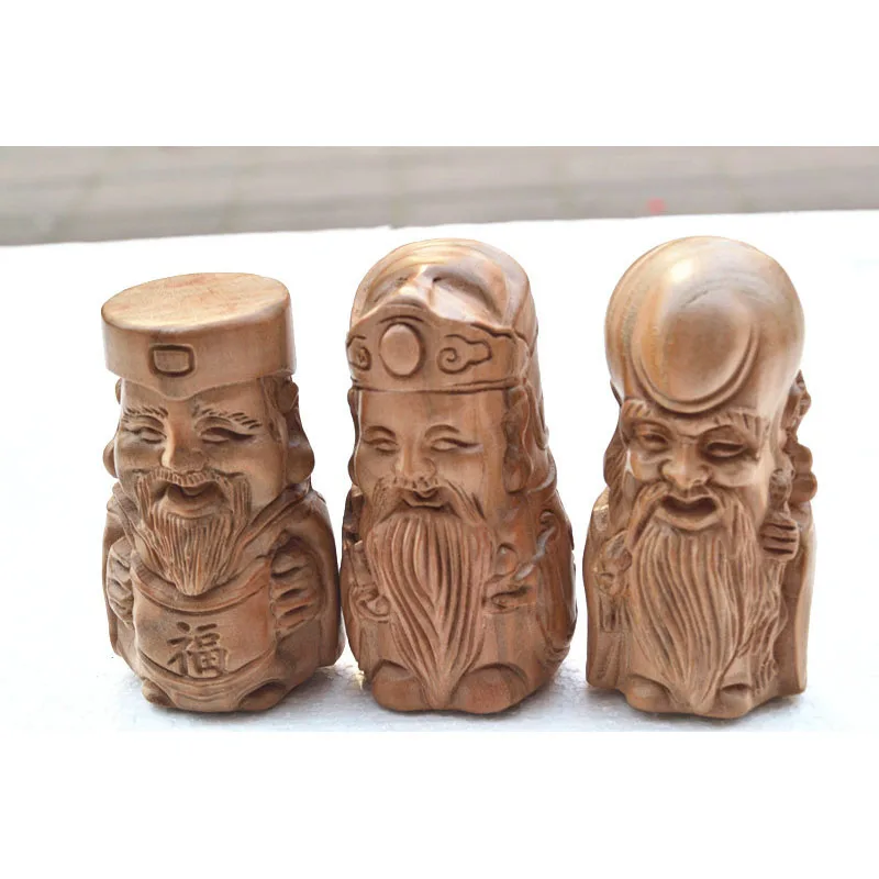 Gongi Yingxin hall peach wood carving Fuxing, Luxing, Shouxing ornament miniature figurines home decoration Wood Mascot
Gongi Yingxin hall peach wood carving Fuxing, Luxing, Shouxing ornament miniature figurines home decoration Wood Mascot