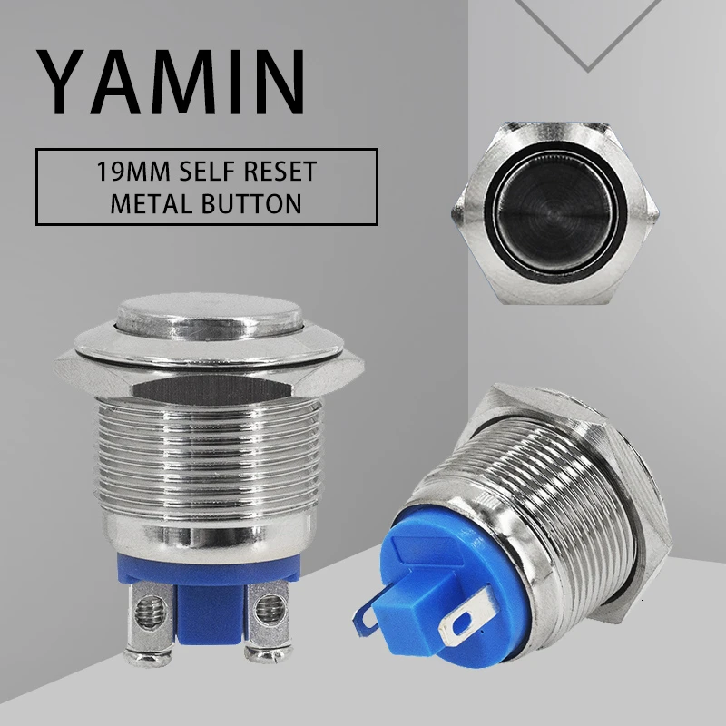 19mm Metal Push Button Switch Power Supply Key Momentary Reset 2 Pins Screws Two Foot Doorbell 1NO
19mm Metal Push Button Switch Power Supply Key Momentary Reset 2 Pins Screws Two Foot Doorbell 1NO