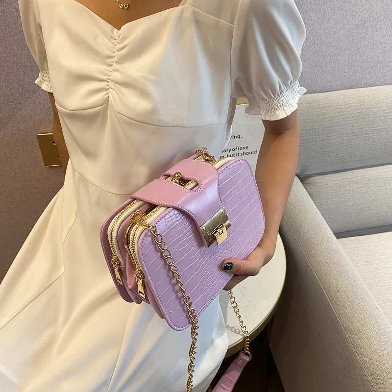 ATLI New Classic Designer Small PU Leather Flap Small square bag Crossbody Bags for Women 2021 Trend Shoulder Handbags Fashion
ATLI New Classic Designer Small PU Leather Flap Small square bag Crossbody Bags for Women 2021 Trend Shoulder Handbags Fashion