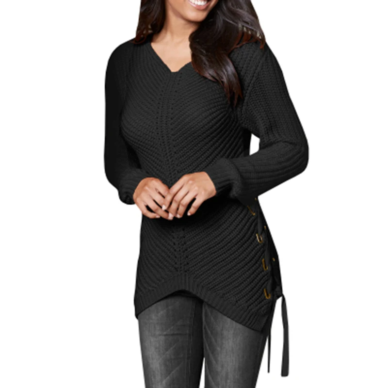 Autumn Winter New Solid Color V-neck Sweater Long-sleeved Lace-up Women's Sweater Multi-color Fashion Slim-fit All-match Top
Autumn Winter New Solid Color V-neck Sweater Long-sleeved Lace-up Women's Sweater Multi-color Fashion Slim-fit All-match Top