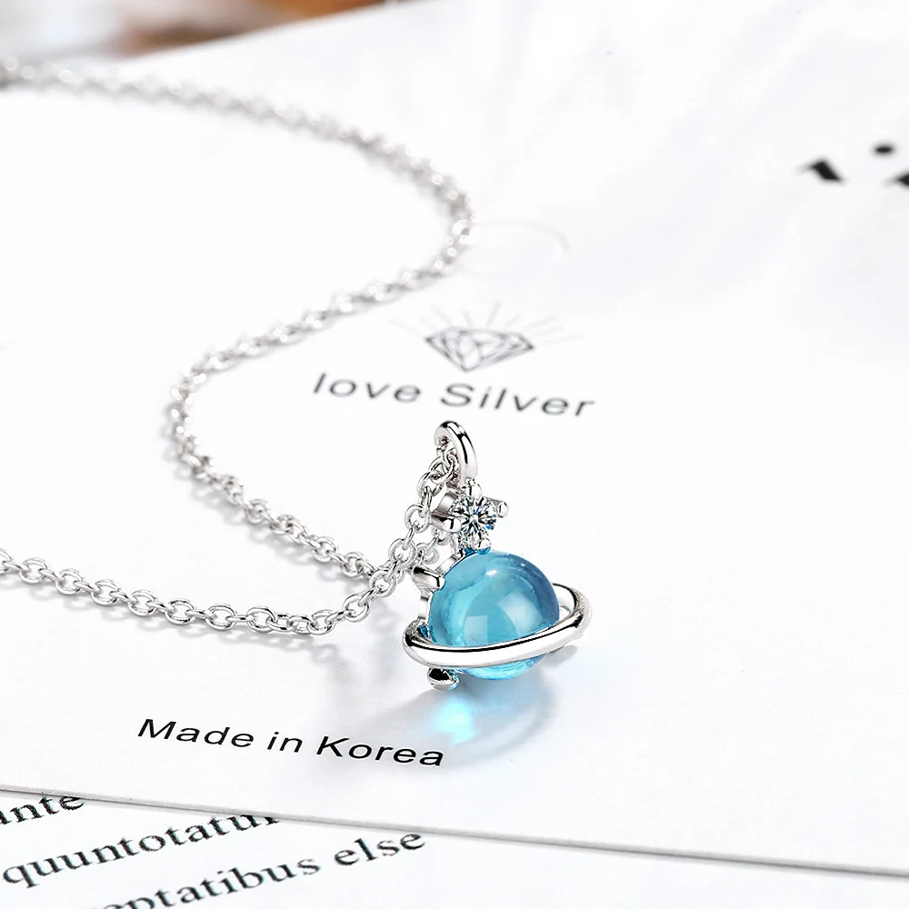 YH-ZL 925 Sterling Silver Jewelry CZ Zircon Crystal cosmos Pendant Necklace For Women Gift 45cm Chain collares
YH-ZL 925 Sterling Silver Jewelry CZ Zircon Crystal cosmos Pendant Necklace For Women Gift 45cm Chain collares