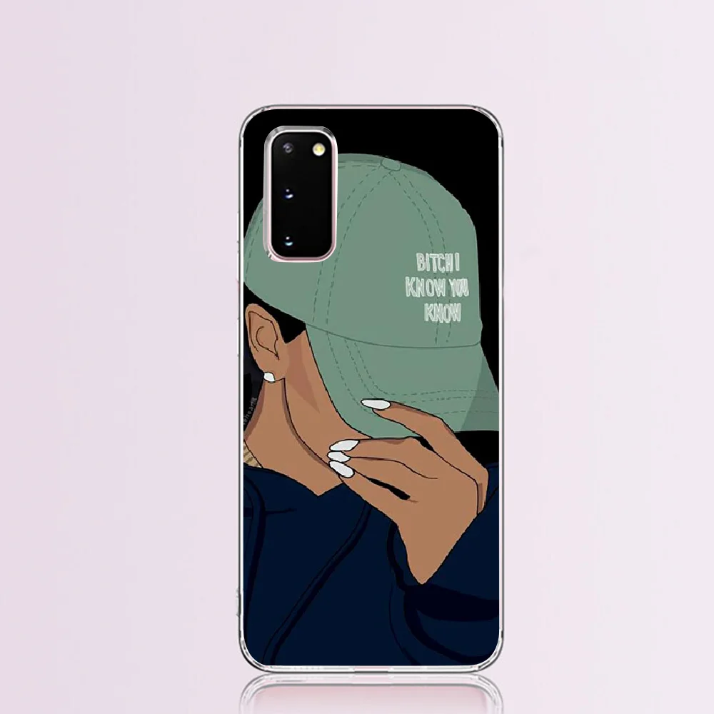 NBDRUICAI 2bunz Melanin Poppin Aba TPU черный чехол для телефона Корпус Samsung S9 plus S5 S6 S7 edge S8 S10 |