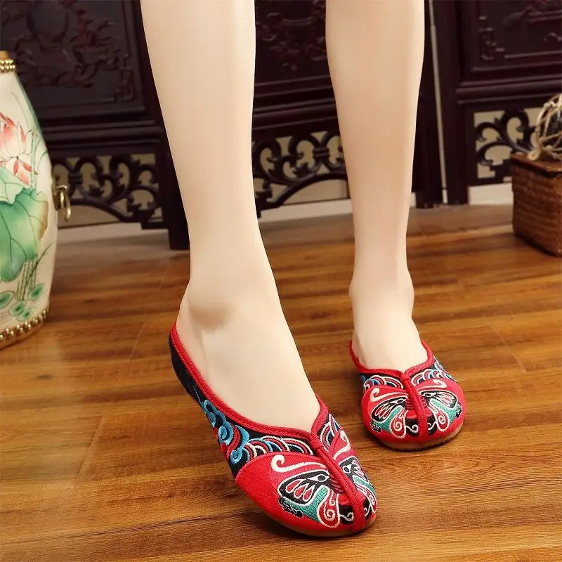 Marlisasa Women Retro Light Weight Hemp Dance Shoes Lady Casual Floral Printed Comfort Summer Slipper Zapatillas De Mujer F6182b
Marlisasa Women Retro Light Weight Hemp Dance Shoes Lady Casual Floral Printed Comfort Summer Slipper Zapatillas De Mujer F6182b