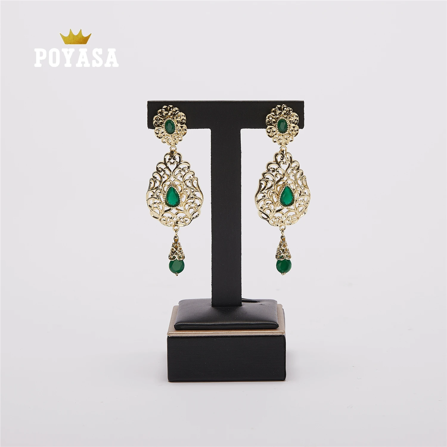 Moroccan Caftan wedding gold earring red and green stone fashion jewelry copper high quality earring
Moroccan Caftan wedding gold earring red and green stone fashion jewelry copper high quality earring