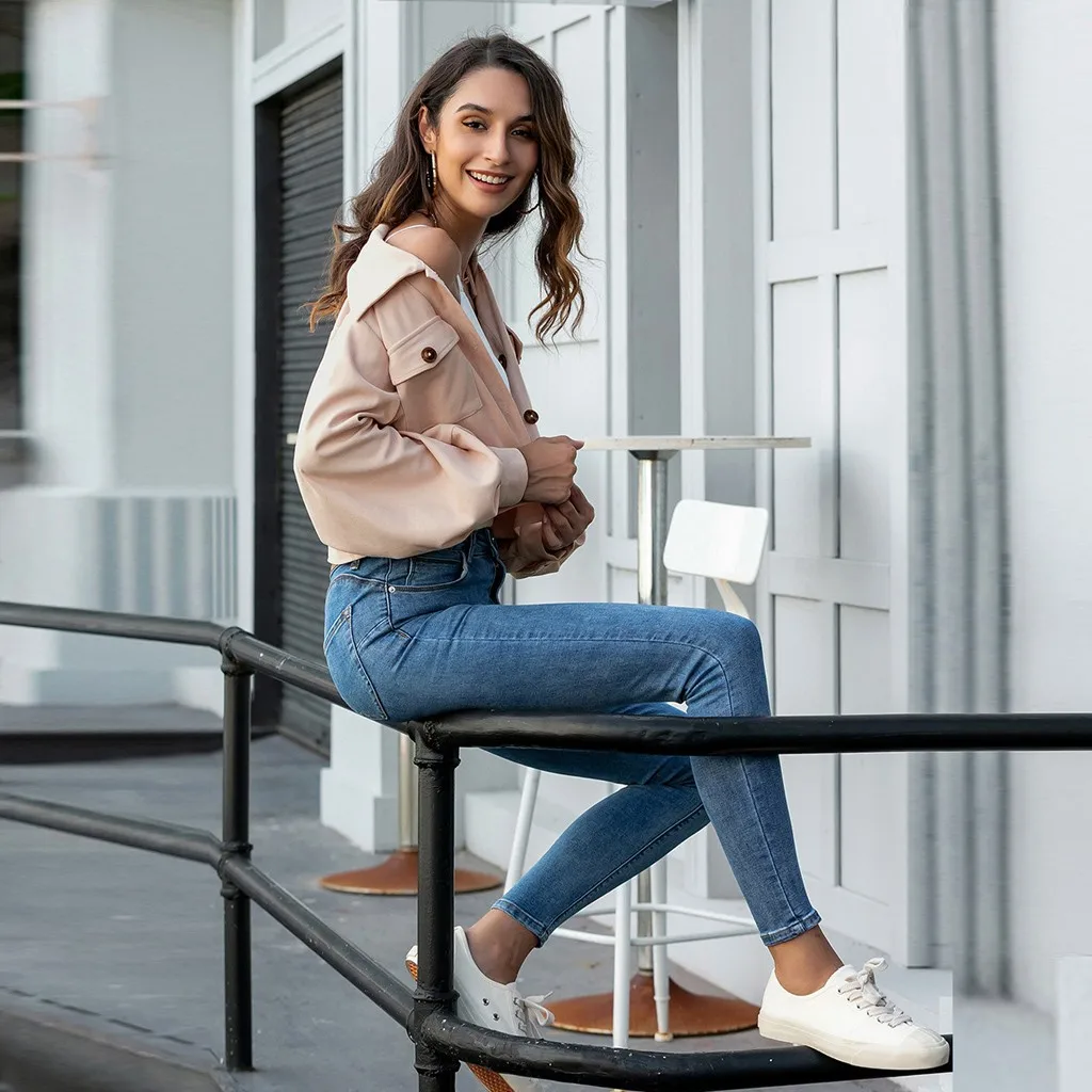 Women's Loose Casual Button Cardigan Lantern Sleeve Short Board Jacket Vintage Lapel Stylish Chic Tops Slim Womens Coats otoo
Women's Loose Casual Button Cardigan Lantern Sleeve Short Board Jacket Vintage Lapel Stylish Chic Tops Slim Womens Coats otoo