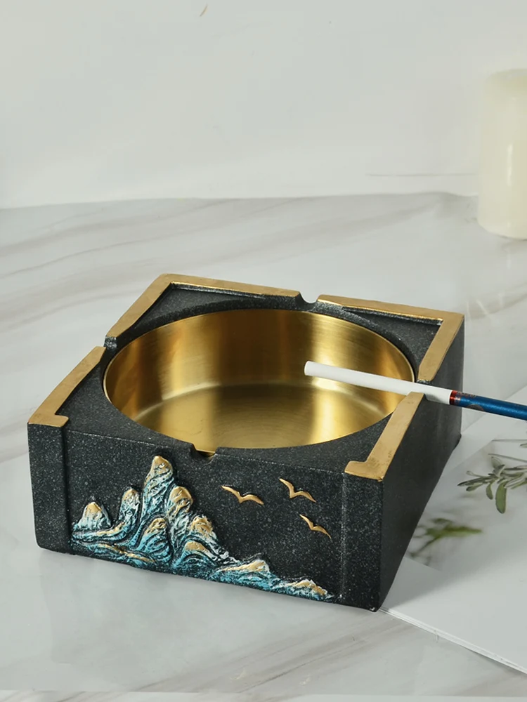 GY New Chinese Style Ashtray Creative Personalized Trend European Style Luxury High-End Living Room Office Modern Chinese Style 
GY New Chinese Style Ashtray Creative Personalized Trend European Style Luxury High-End Living Room Office Modern Chinese Style
