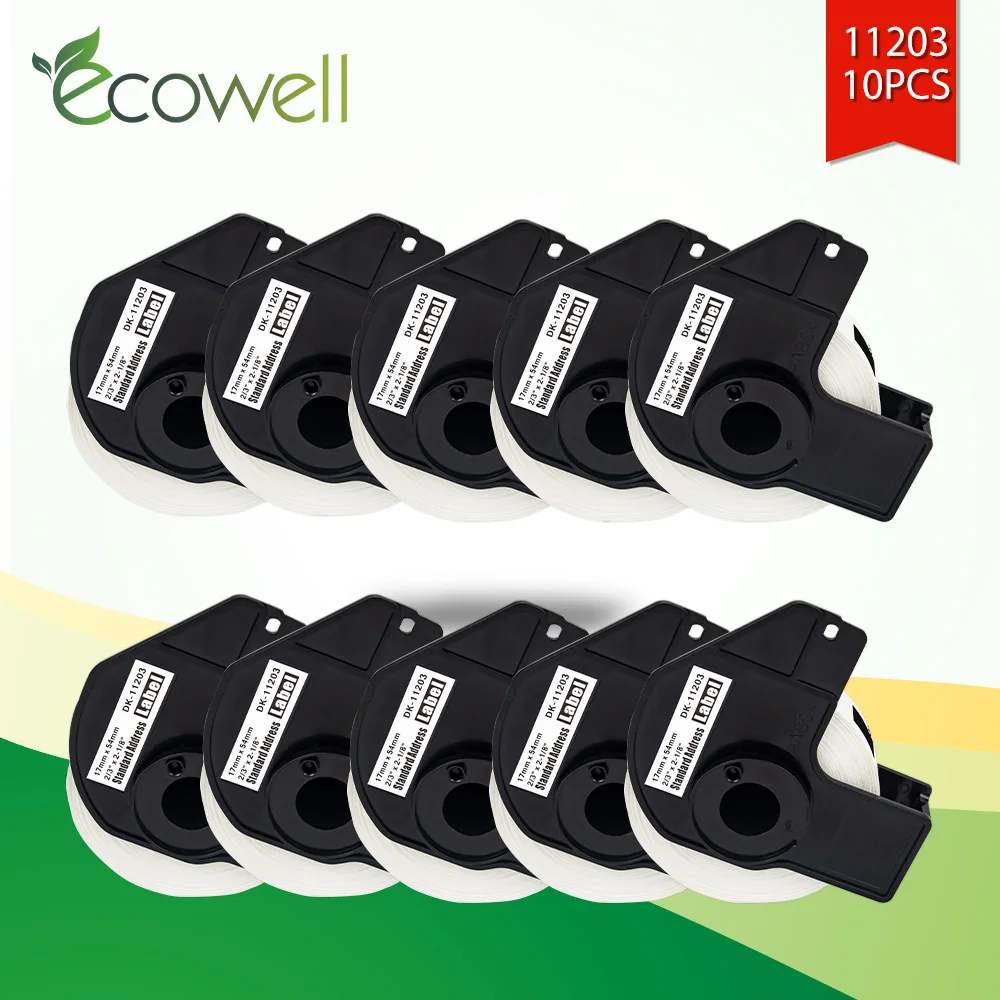 Ecowell 3000pcs label 10Rolls DK-11203 DK11203 DK 11203 Thermal Paper replace for Brother Label Printer 17mm*87mm label roll
Ecowell 3000pcs label 10Rolls DK-11203 DK11203 DK 11203 Thermal Paper replace for Brother Label Printer 17mm*87mm label roll