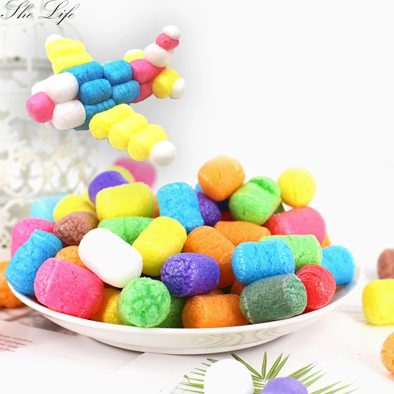 500pcs Colorful Starch Miou Baby Kids Building Blocks Magic Corn Plasticine Early Educational Children Toy Kernels Xmas Gift - купить по