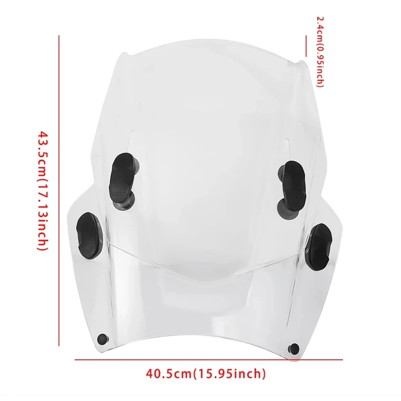 Motorcycle Universal Adjustable Windshield Windscreen for BMW Suzuki Kawasaki Honda Yamaha
Motorcycle Universal Adjustable Windshield Windscreen for BMW Suzuki Kawasaki Honda Yamaha
